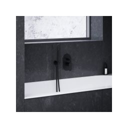 Ravak Eleganta bateria wannowo-prysznicowa podtynkowa czarny mat X070298