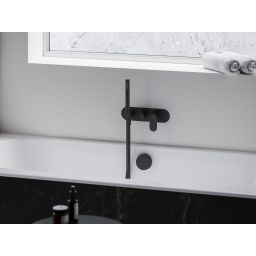 Ravak Eleganta bateria wannowo-prysznicowa podtynkowa czarny mat X070300