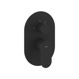 Ravak Eleganta bateria wannowo-prysznicowa podtynkowa czarna X070301