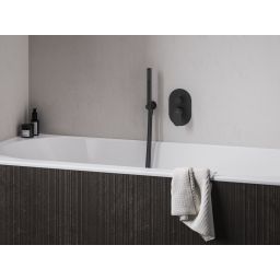 Ravak Eleganta bateria wannowo-prysznicowa podtynkowa czarna X070301