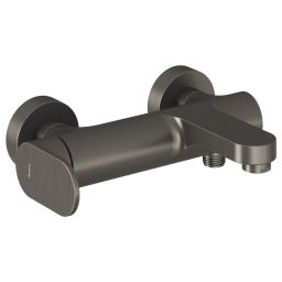 Ravak Eleganta bateria wannowo-prysznicowa ścienna grafit szczotkowany X070330