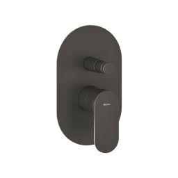 Ravak Eleganta bateria wannowo-prysznicowa podtynkowa grafit szczotkowany X070335