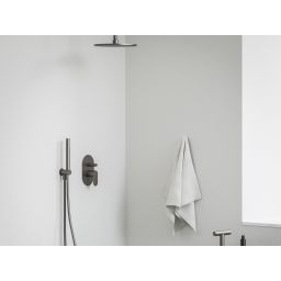 Ravak Eleganta bateria wannowo-prysznicowa podtynkowa grafit szczotkowany X070335