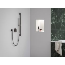 Ravak Eleganta bateria prysznicowa podtynkowa grafit szczotkowany X070336