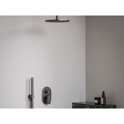 Ravak Eleganta bateria wannowo-prysznicowa podtynkowa grafit szczotkowany X070338