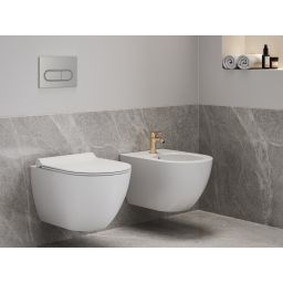 Ravak Eleganta bateria bidetowa stojąca różowe złoto X070369