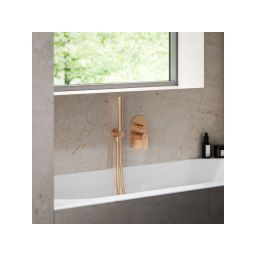 Ravak Eleganta bateria wannowo-prysznicowa podtynkowa różowe złoto X070372