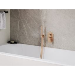 Ravak Eleganta bateria wannowo-prysznicowa podtynkowa różowe złoto X070375