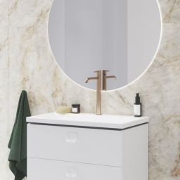 Ravak Espirit bateria umywalkowa stojąca BeCool złoto szczotkowane X070403