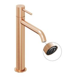 Ravak Espirit bateria umywalkowa stojąca BeCool złoto szczotkowane X070403