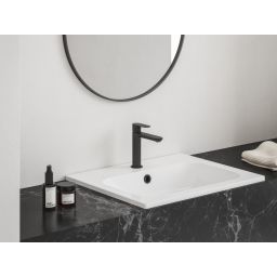 Ravak Eleganta bateria umywalkowa stojąca BeCool czarny mat X070411