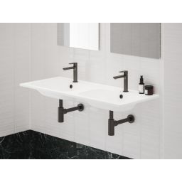 Ravak Eleganta bateria umywalkowa stojąca BeCool grafit szczotkowany X070412