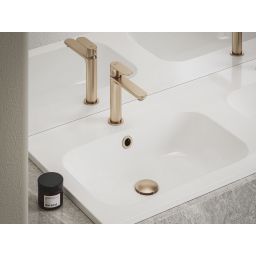 Ravak Eleganta bateria umywalkowa stojąca BeCool różowe złoto X070413