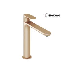 Ravak Eleganta bateria umywalkowa stojąca BeCool różowe złoto X070418