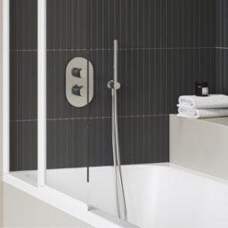 Ravak Chrome II bateria wannowo-prysznicowa podtynkowa z termostatem chrom X070455