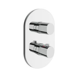 Ravak Chrome II bateria wannowo-prysznicowa podtynkowa z termostatem chrom X070455