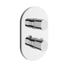 Ravak Chrome II bateria wannowo-prysznicowa podtynkowa z termostatem chrom X070457
