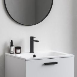 Ravak Chrome II bateria umywalkowa stojąca czarna X070458