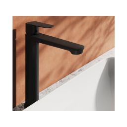 Ravak Chrome II bateria umywalkowa stojąca wysoka czarna X070459