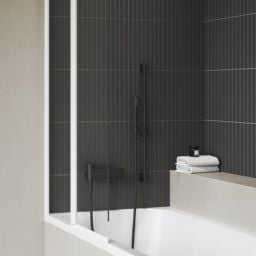 Ravak Chrome II bateria wannowo-prysznicowa ścienna czarna X070463