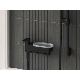 Ravak Chrome II bateria wannowo-prysznicowa ścienna czarna X070463