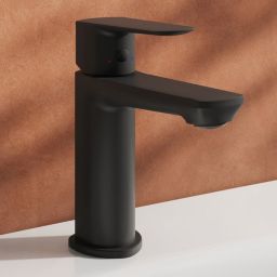 Ravak Life bateria umywalkowa stojąca czarna X070476