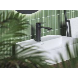 Ravak Plan bateria umywalkowa stojąca czarny mat X070512