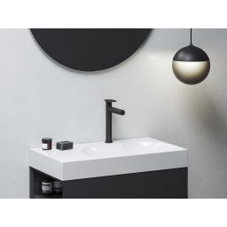 Ravak Spring bateria umywalkowa stojąca czarna X070543