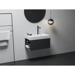 Ravak Spring bateria umywalkowa stojąca czarna X070544