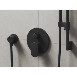 Ravak Spring bateria wannowo-prysznicowa podtynkowa czarna X070552