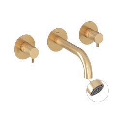 Ravak Espirit bateria umywalkowa podtynkowa złota X070600