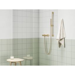 Ravak Espirit bateria prysznicowa ścienna złoto szczotkowane X070604