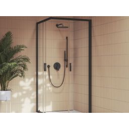 Ravak Plan bateria wannowo-prysznicowa podtynkowa czarny mat X070619