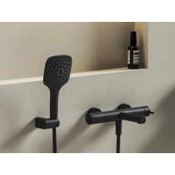 Ravak Nox bateria wannowo-prysznicowa ścienna czarna X070650