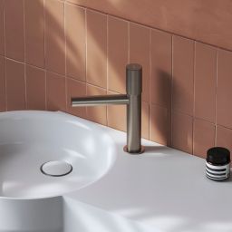 Ravak Revers bateria umywalkowa stojąca RV 012.20GB Grid grafit szczotkowany X070686