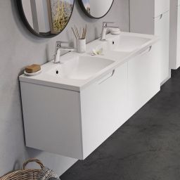 Ravak SD Classic II szafka 130 cm podumywalkowa wisząca biały połysk X000001482
