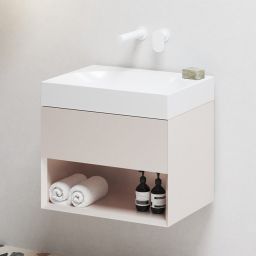 Ravak Lite szafka 60x45x43 cm podumywalkowa wisząca alabaster pink X000001860