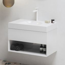 Ravak Lite szafka 80x45x43 cm podumywalkowa wisząca biała X000001861
