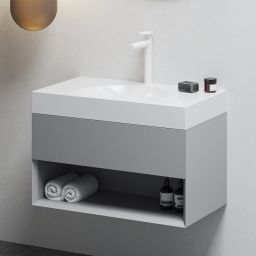 Ravak Lite szafka 80x45x43 cm podumywalkowa wisząca smoke grey X000001865