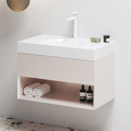 Ravak Lite szafka 80x45x43 cm podumywalkowa wisząca alabaster pink X000001866