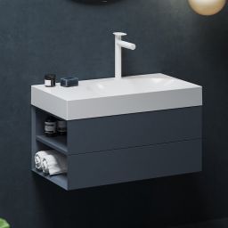 Ravak Lite szafka 80x45x43 cm podumywalkowa wisząca deepsea blue X000001875