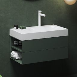 Ravak Lite szafka 80x45x43 cm podumywalkowa wisząca grey green X000001876