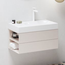 Ravak Lite szafka 80x45x43 cm podumywalkowa wisząca alabaster pink X000001878