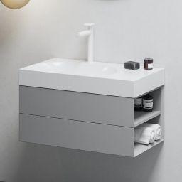 Ravak Lite szafka 80x45x43 cm podumywalkowa wisząca szara X000001889