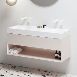 Ravak Lite szafka 120x45x43 cm podumywalkowa wisząca alabaster pink X000001872