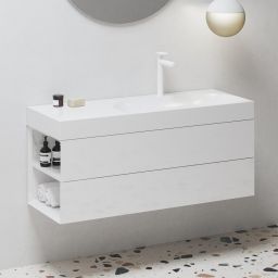 Ravak Lite szafka 120x45x43 cm podumywalkowa wisząca biała X000001879
