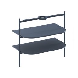 Ravak Yard szafka podumywalkowa 86,8x49,5x76,5 cm stojąca otwarta z półkami CS YARD 800 deepsea blue D800007006