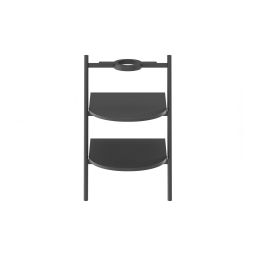 Ravak Yard szafka podumywalkowa 46,8x49,5x76,5 cm stojąca otwarta z półkami CS YARD 400 stojąca czarna D80000D004