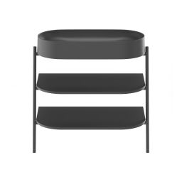 Ravak Yard szafka podumywalkowa 86,8x49,5x76,5 cm stojąca otwarta z półkami CS YARD 800 czarna D80000D006