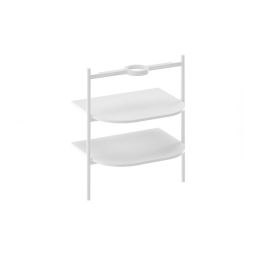 Ravak Yard szafka podumywalkowa 66,8x49,5x76,5 cm stojąca otwarta z półkami CS YARD 600 biały mat D80000E005